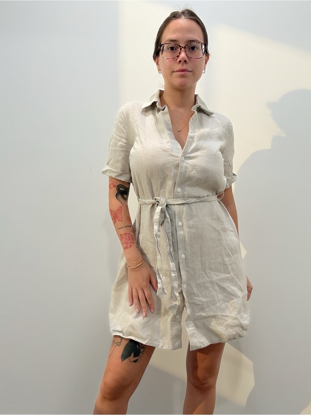 Aritzia Wilfred linen dress